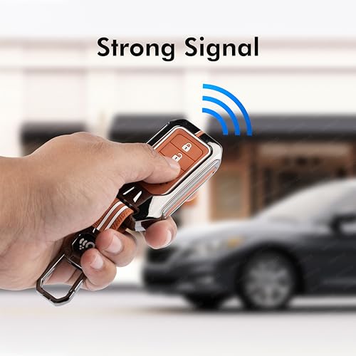 SHOPOFLUX Metal Key Cover Compatible for Honda Elevate | City | Amaze | WRV | CRV | Jazz | 3 Button Smart Key (Copy) Shopoflux