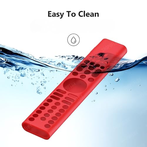 Shopoflux Silicone TV Remote Cover 'Compatible with' Xiaomi Mi Tv FX Series Remote XMRM-21 Protective Case (RED) Shopoflux