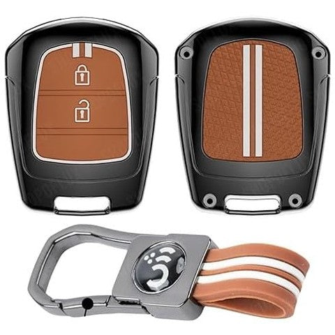 SHOPOFLUX Metal Key Cover Compatible with i10 Grand | Santro | Eon Shopoflux