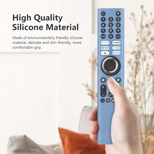 Shopoflux Silicone TV Remote Cover 'Compatible with' Xiaomi Mi Tv FX Series Remote XMRM-21 Protective Case (Sky Blue) Shopoflux