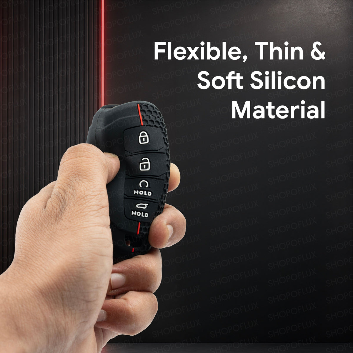 SHOPOFLUX Metal Key Cover Compatible with Hyundai Verna | i20 Facelift N Line N8 Car 4 button smart key