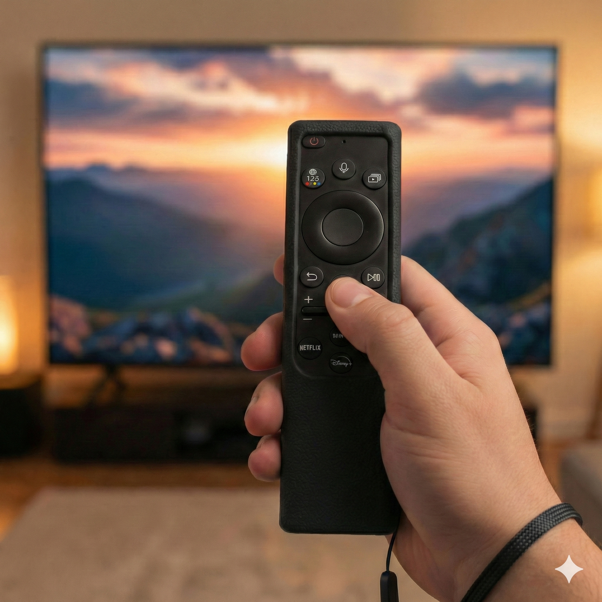 SHOPOFLUX Silicone Tv Remote Cover Compatible with Samsung Smart Tv Remote Without Sollar [Remote NOT Included] (Black) Shopoflux