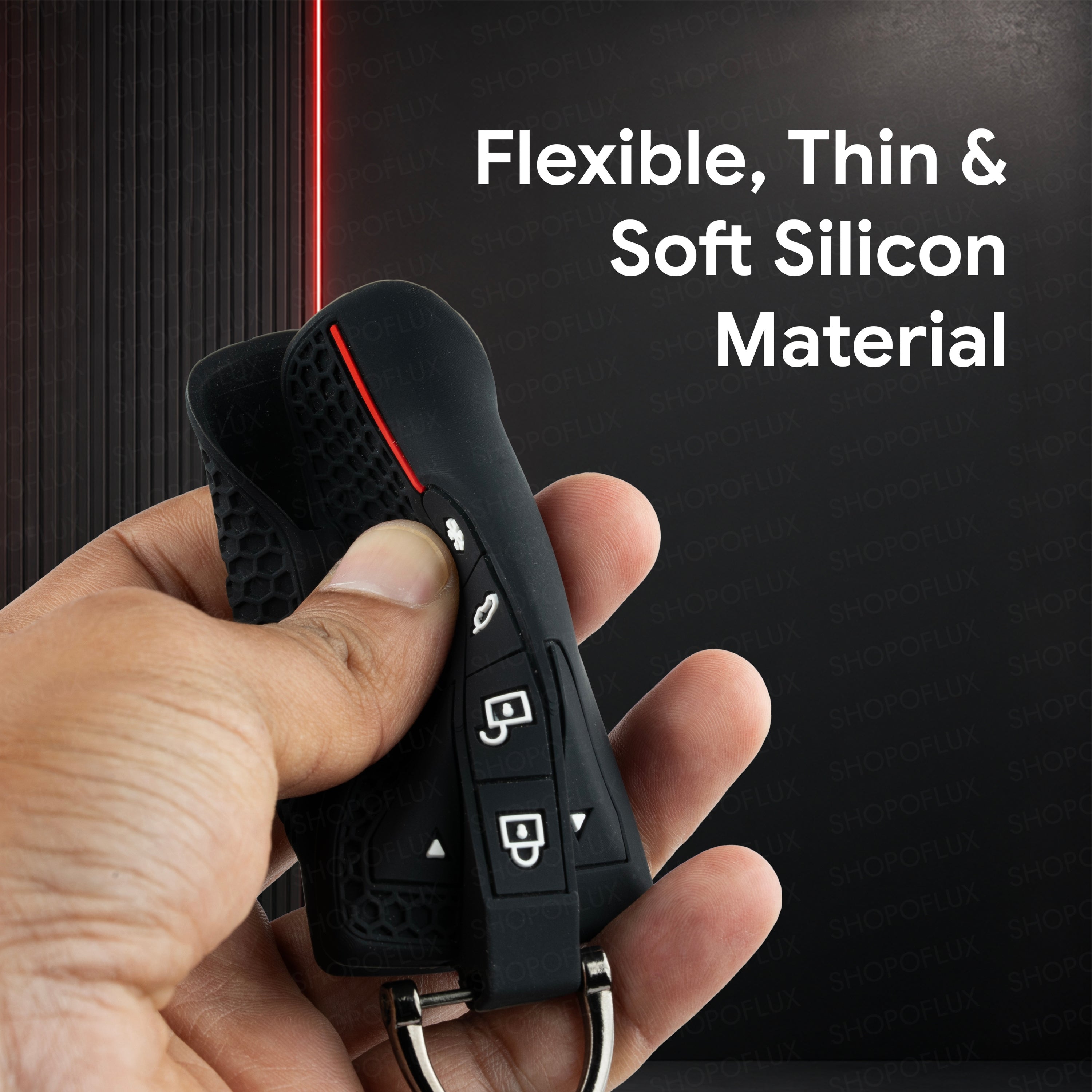 SHOPOFLUX Silicone Key Cover Compatible with Mahindra BE 6, XEV 9 EV, XUV 7XO Smart Key