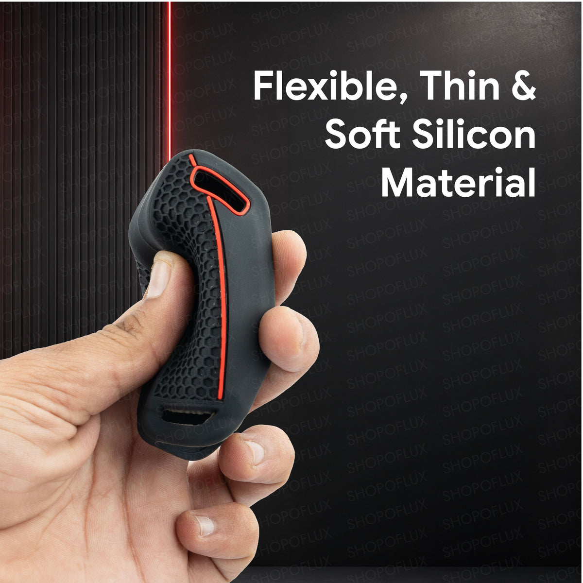 SHOPOFLUX Metal Key Cover Compatible with Kia Syros, Seltos, EV6 EV9, Sorento HTK & HTE 4 Button Smart Key