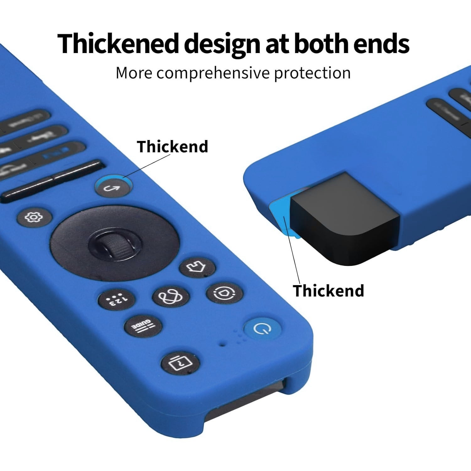 Shopoflux Silicone Tv Remote Cover Compatible with LG Smart TV Remote LG MR25GA Full Wrap Protective Case (Blue) Shopoflux