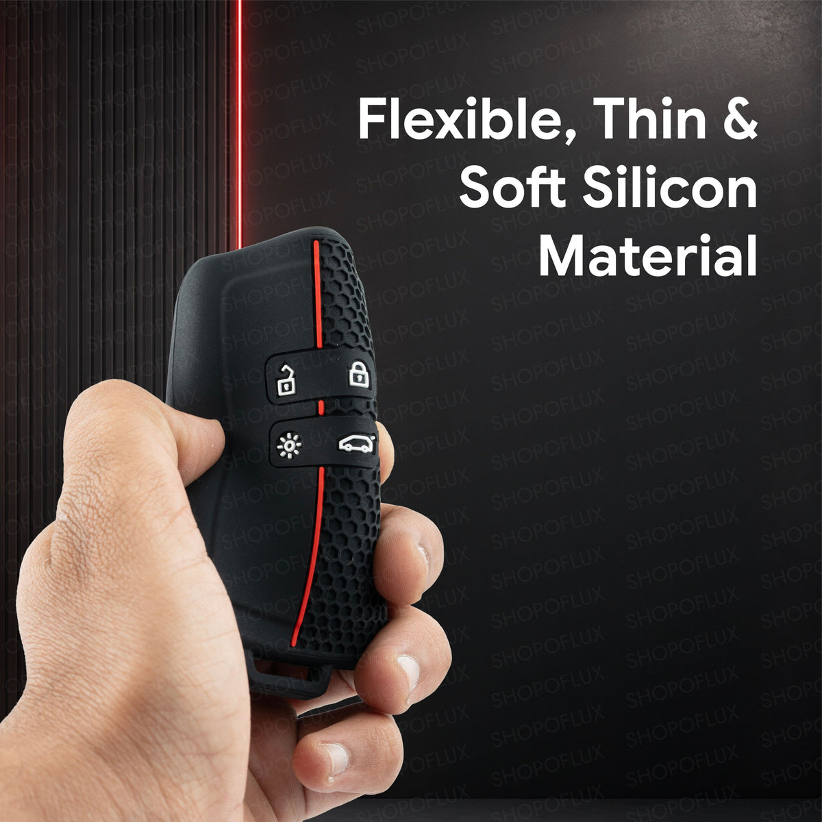 SHOPOFLUX Metal Key Cover Compatible with Renault Triber | Kiger | Duster | Gravite | Nissan Tekton 4 Button Smart Key