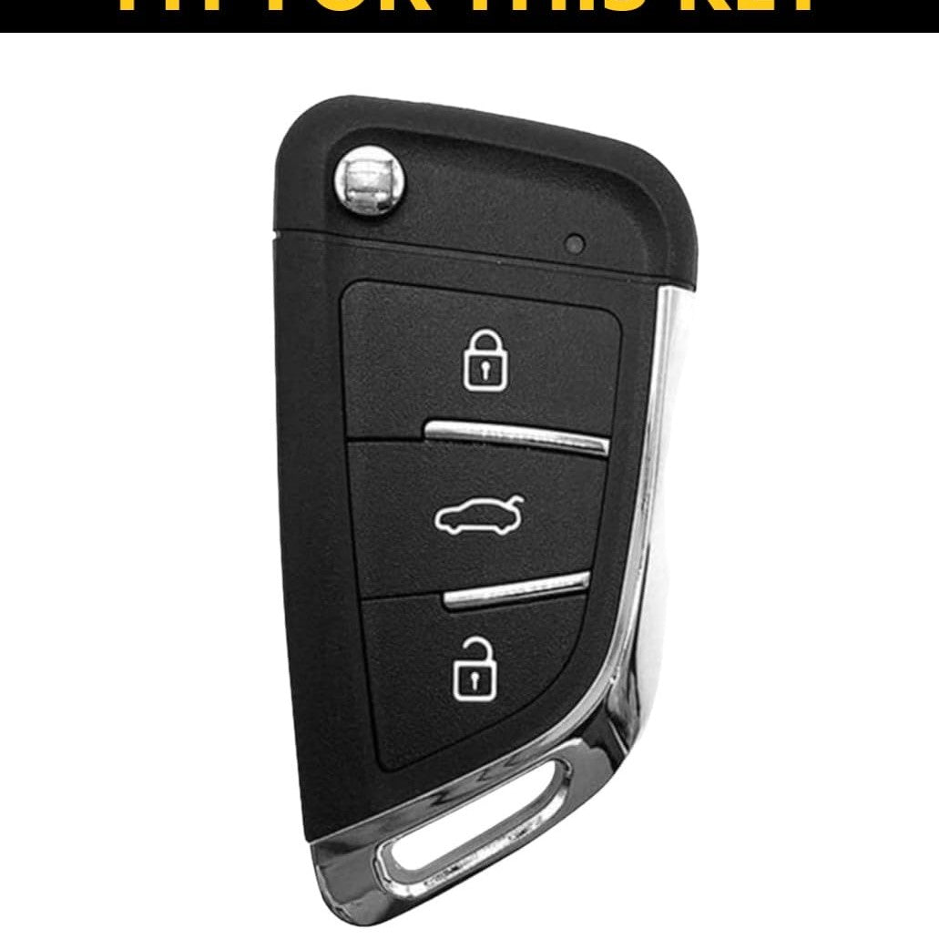 SHOPOFLUX Metal Key Cover Compatible for Keydiy B29 Universal Remote 3 Button Flip Key