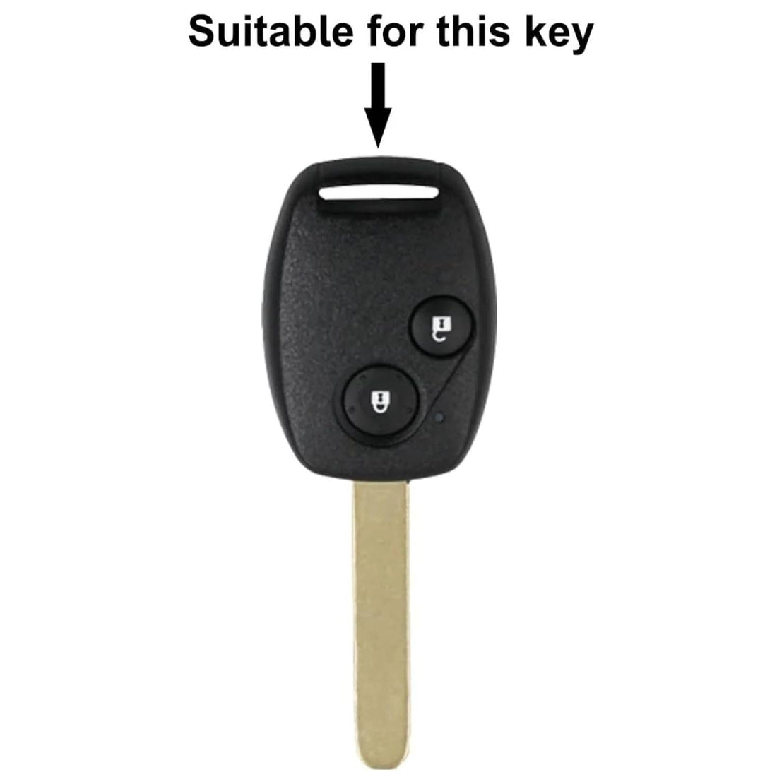 SHOPOFLUX Metal Key Cover Compatible for Honda City | Brio | Mobilio | CRV | Jazz | Amaze | Civic Old Model 2 Button Key