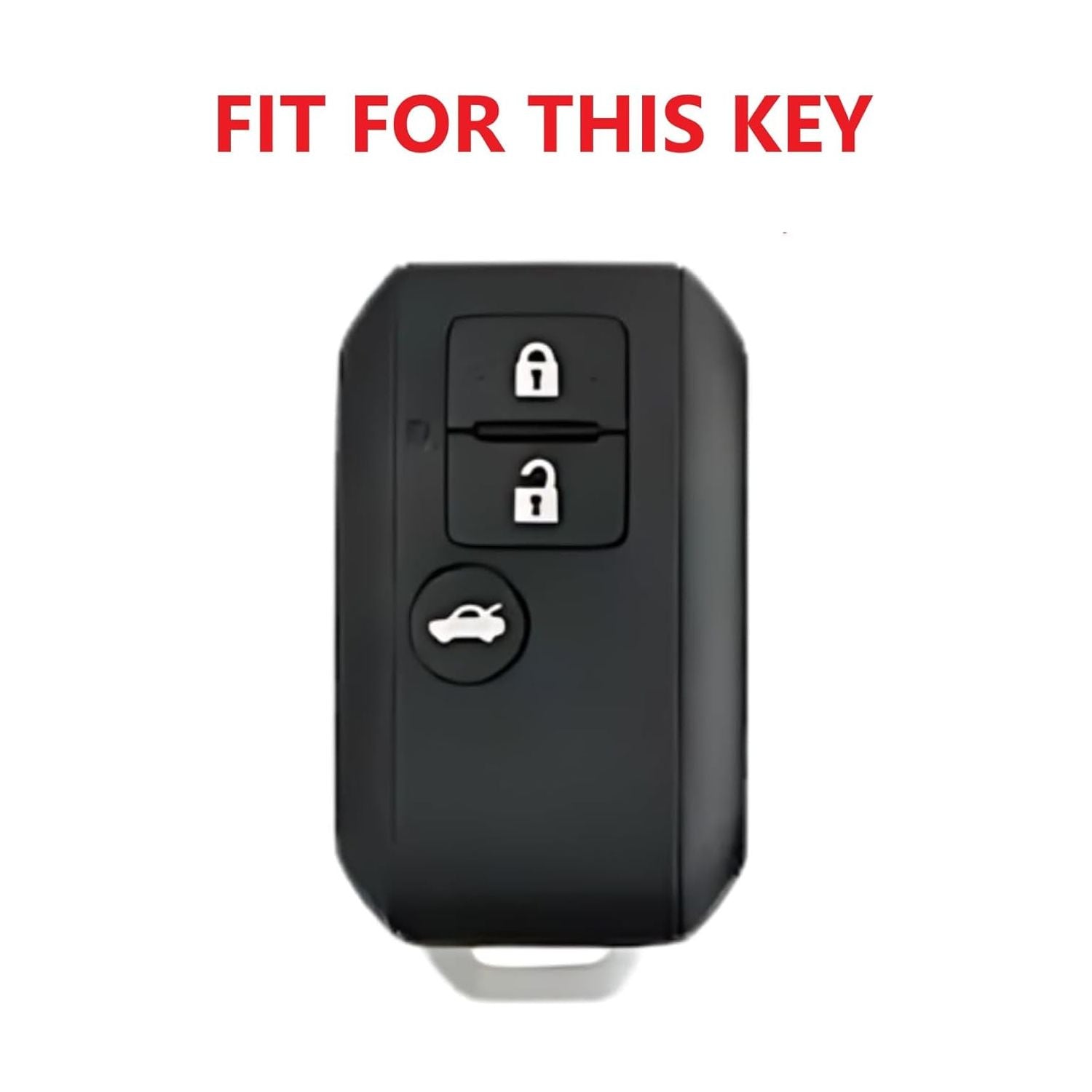 SHOPOFLUX Metal Key Cover Compatible for Suzuki Dzire | Ertiga 3-Button Smart Key