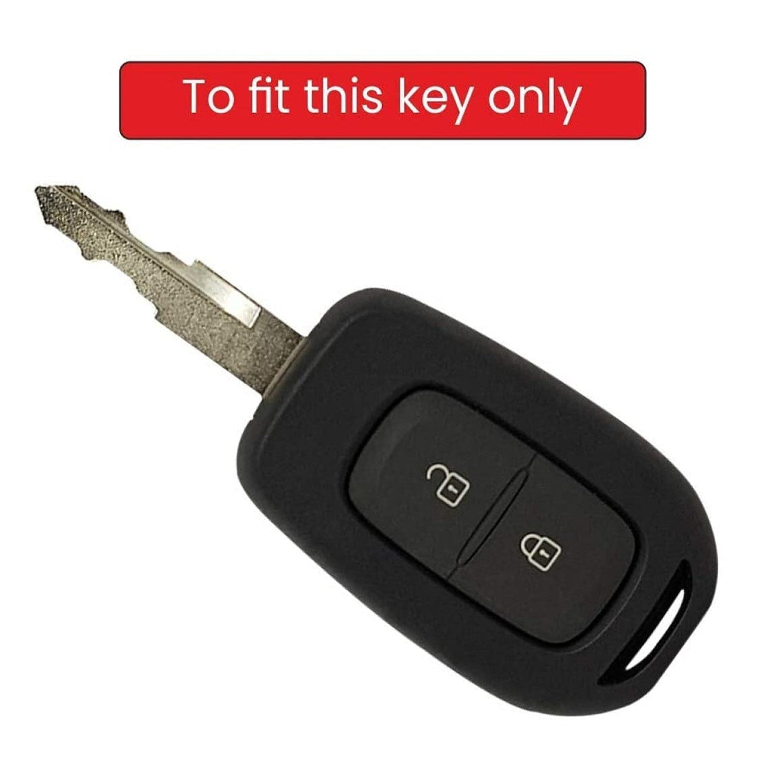 Shopoflux® Silicone Key Cover Compitable with Kwid | Duster | Triber 2 Button Remote Key 1