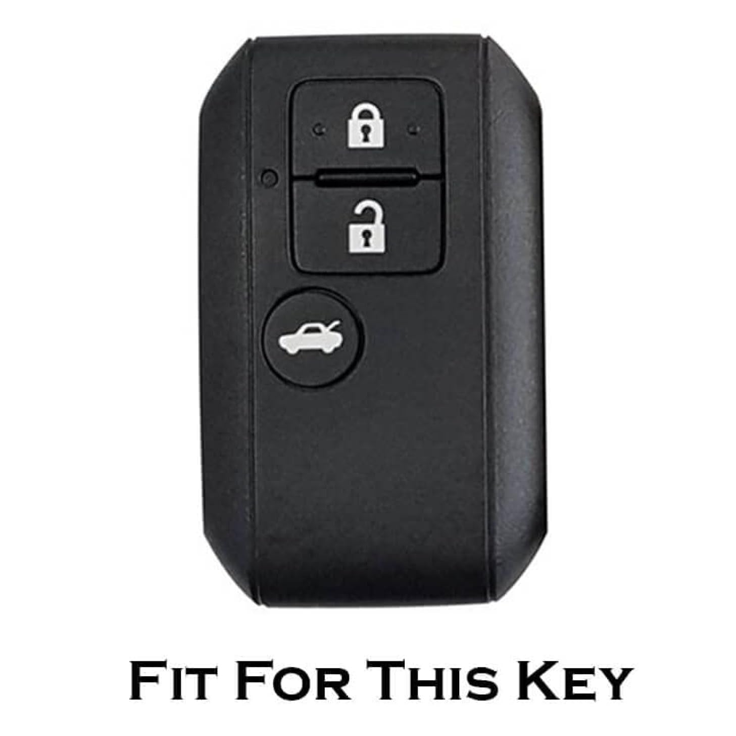 SHOPOFLUX TPU key Cover Compatible with Dzire | Ertiga 3 button smart key Black