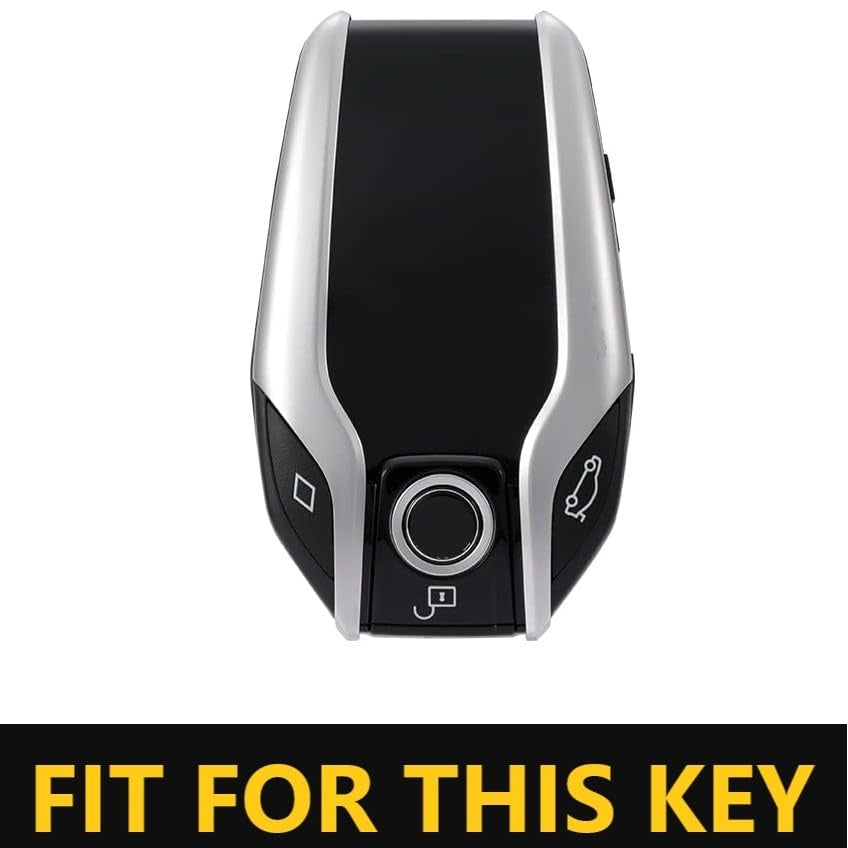 SHOPOFLUX TPU Leather Car Key Cover Compatible for BMW X Series Screen Touch Smart Key