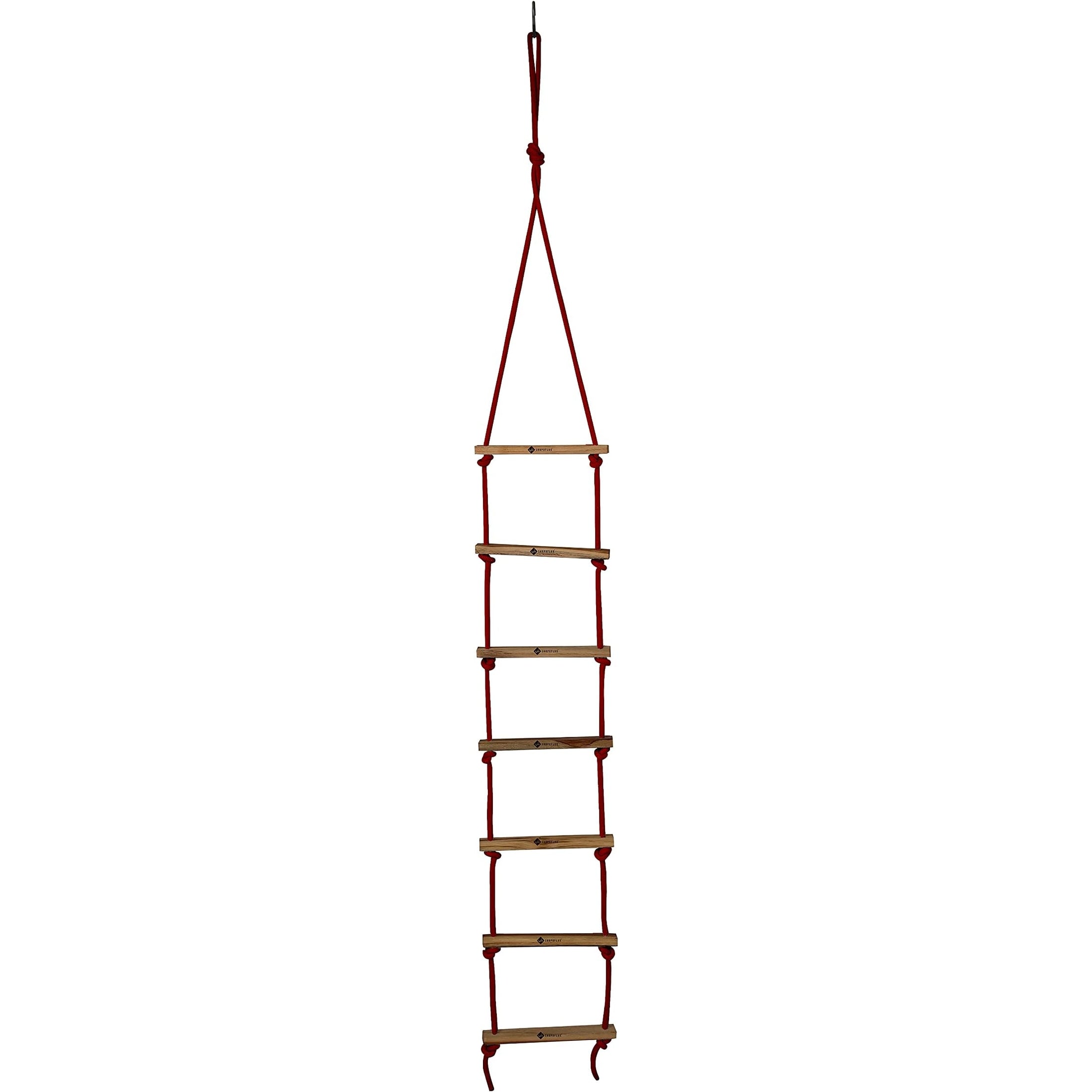 Shopoflux Rope Ladder for Kids | Climbing Ladder for Kids | Wooden Ladder for Kids for Physical Activity | Indoor Outdoor Games for Kids