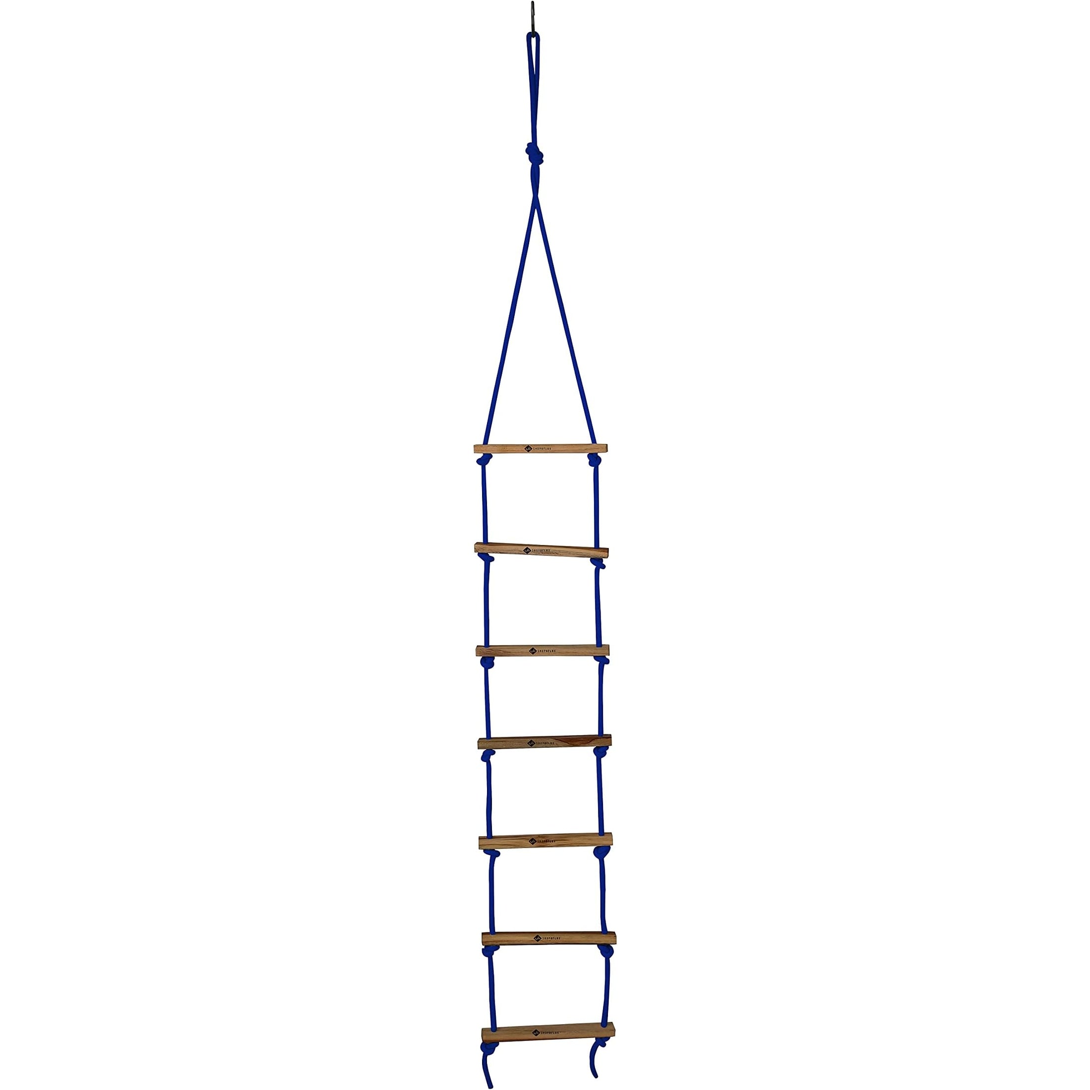 Shopoflux Rope Ladder for Kids | Climbing Ladder for Kids | Wooden Ladder for Kids for Physical Activity | Indoor Outdoor Games for Kids
