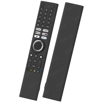 Shopoflux Silicone TV Remote Cover 'Compatible with' Xiaomi Mi Tv FX Series Remote XMRM-21 Protective Case (Black)