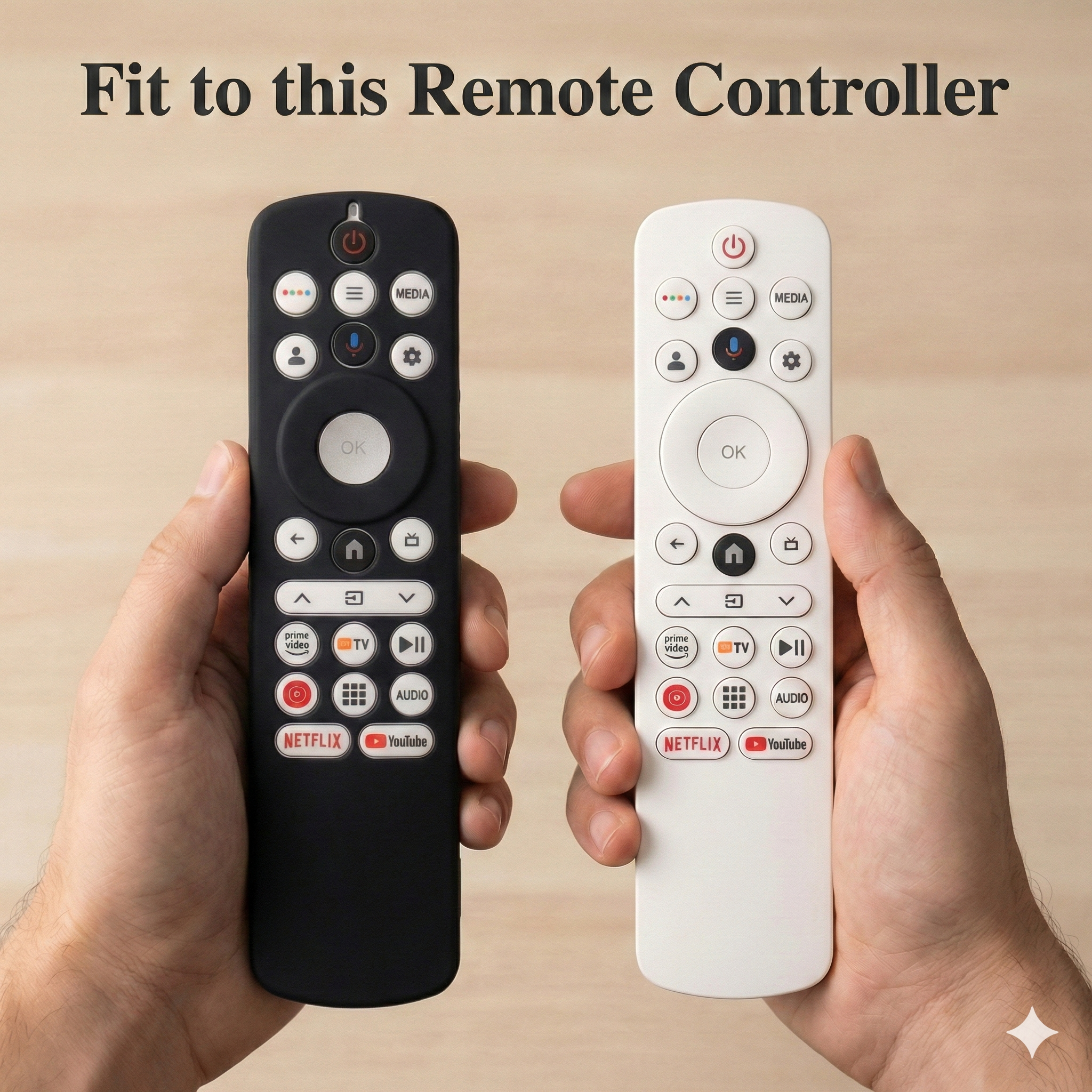 SHOPOFLUX Silicone TV Remote Cover Compatible with Haier Smart TV Protective Case with Lanyard (Black) Shopoflux