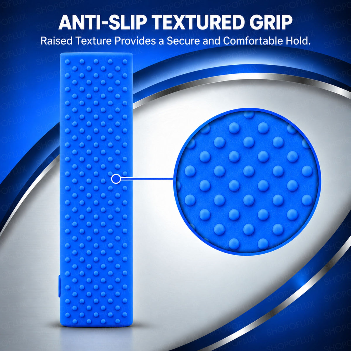 SHOPOFLUX Silicone Tv Remote Cover Compatible with Samsung Smart Tv Remote Without Sollar [Remote NOT Included] (Blue)