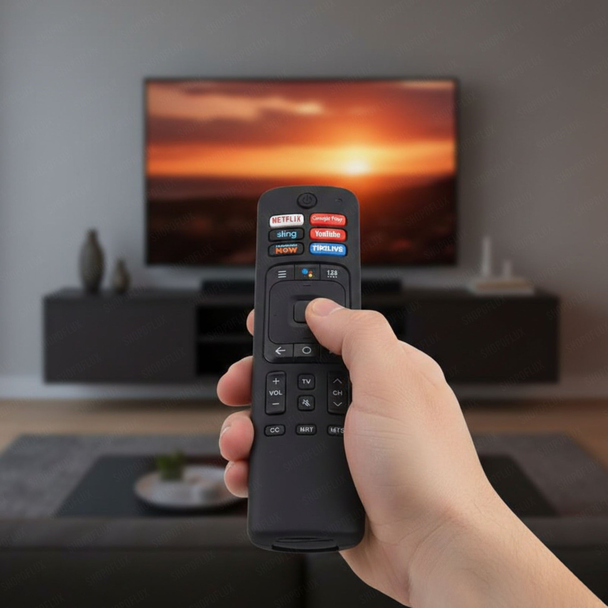 SHOPOFLUX Silicone TV Remote Cover Compatible with Hisense Smart TV Remote [Remote NOT Included] (Black) Shopoflux