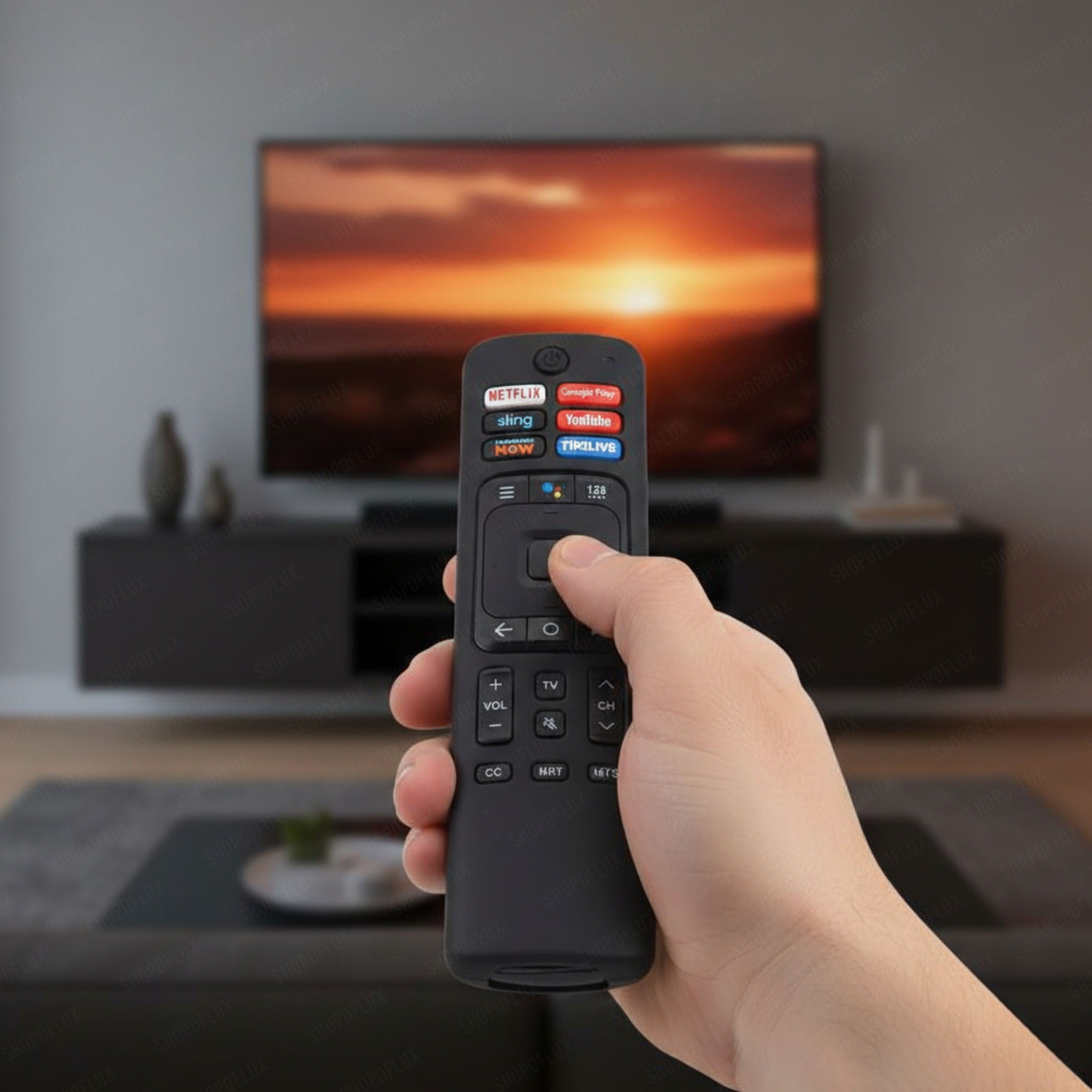 SHOPOFLUX Silicone TV Remote Cover Compatible with Hisense Smart TV Remote [Remote NOT Included] (Black) Shopoflux