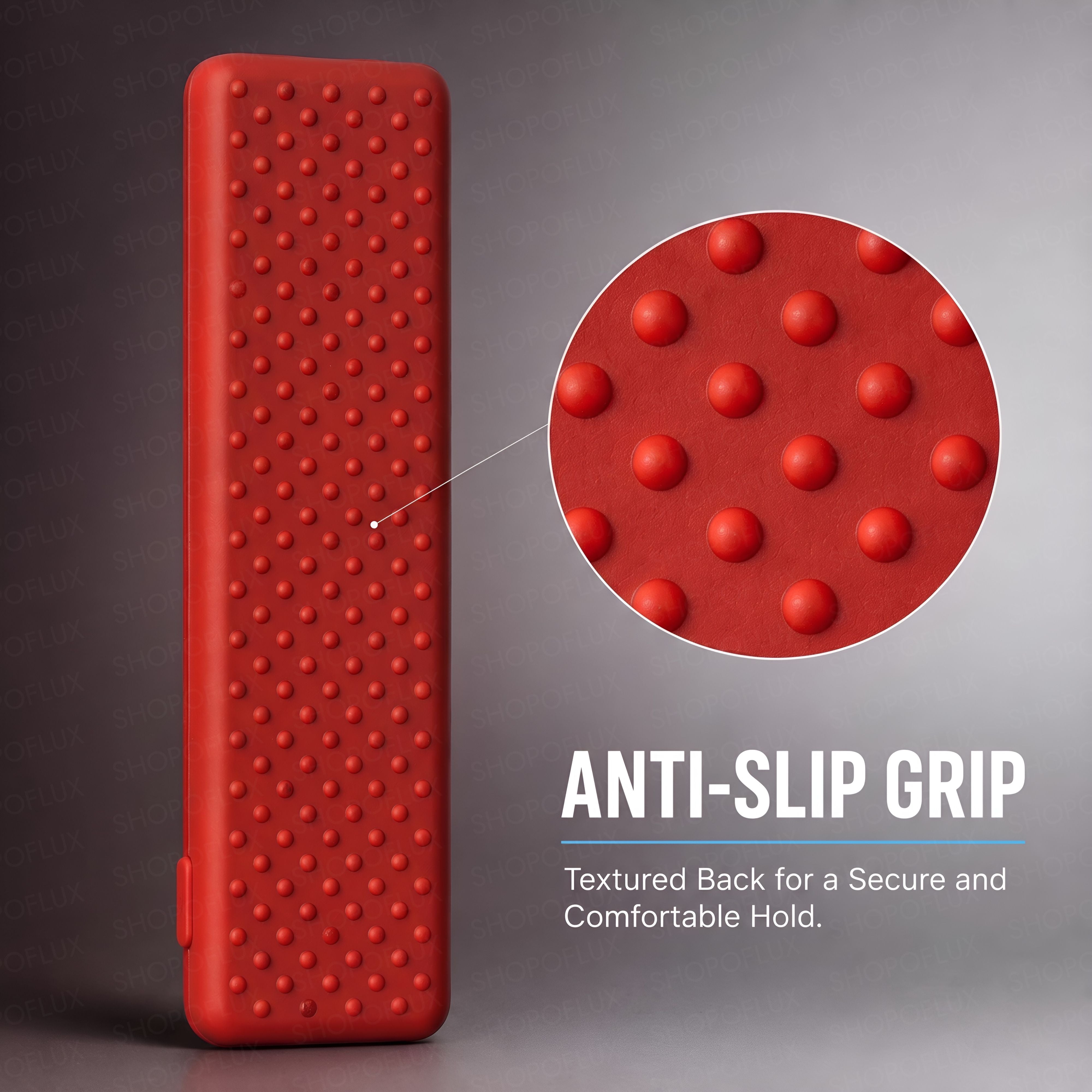 SHOPOFLUX Silicone Case Cover Compatible with LG Smart Monitor Remote Control with Lanyard (Red)