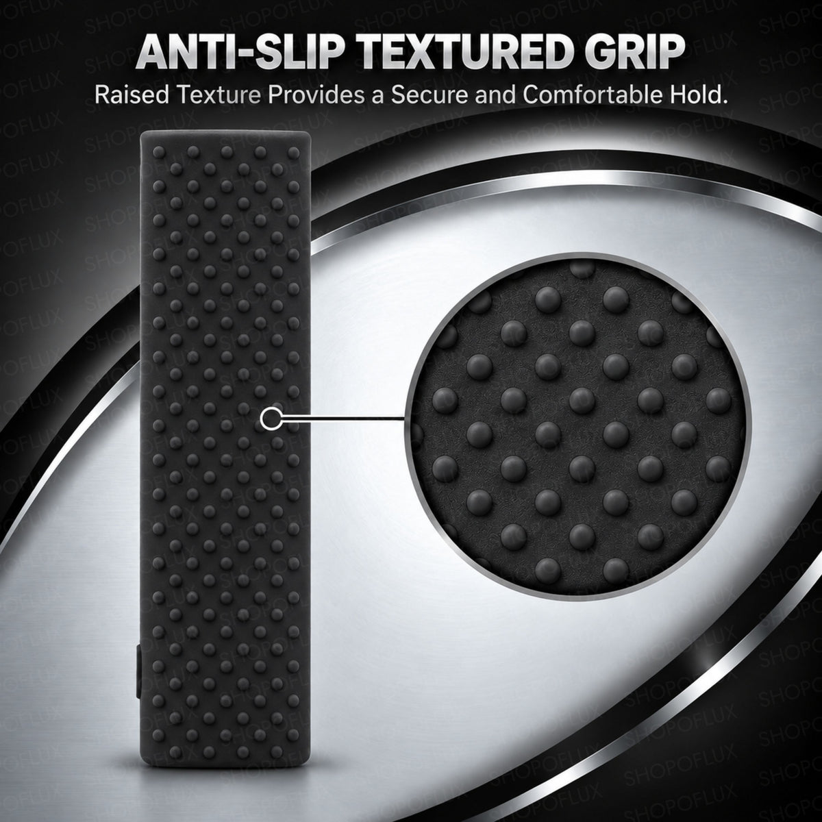 SHOPOFLUX Silicone Tv Remote Cover Compatible with Samsung Smart Tv Remote Without Sollar [Remote NOT Included] (Black)