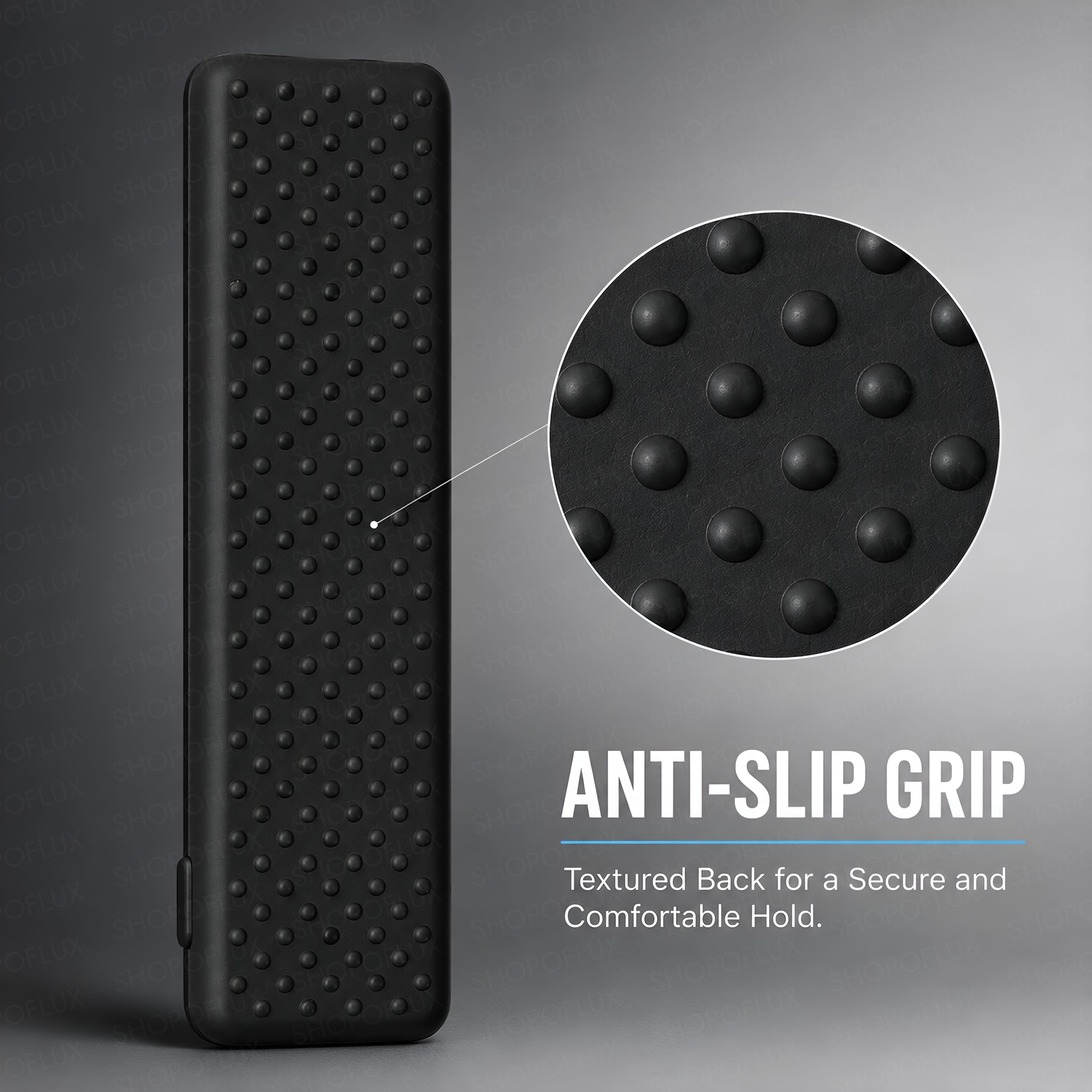 SHOPOFLUX Silicone Case Cover Compatible with LG Smart Monitor Remote Control with Lanyard (Black)