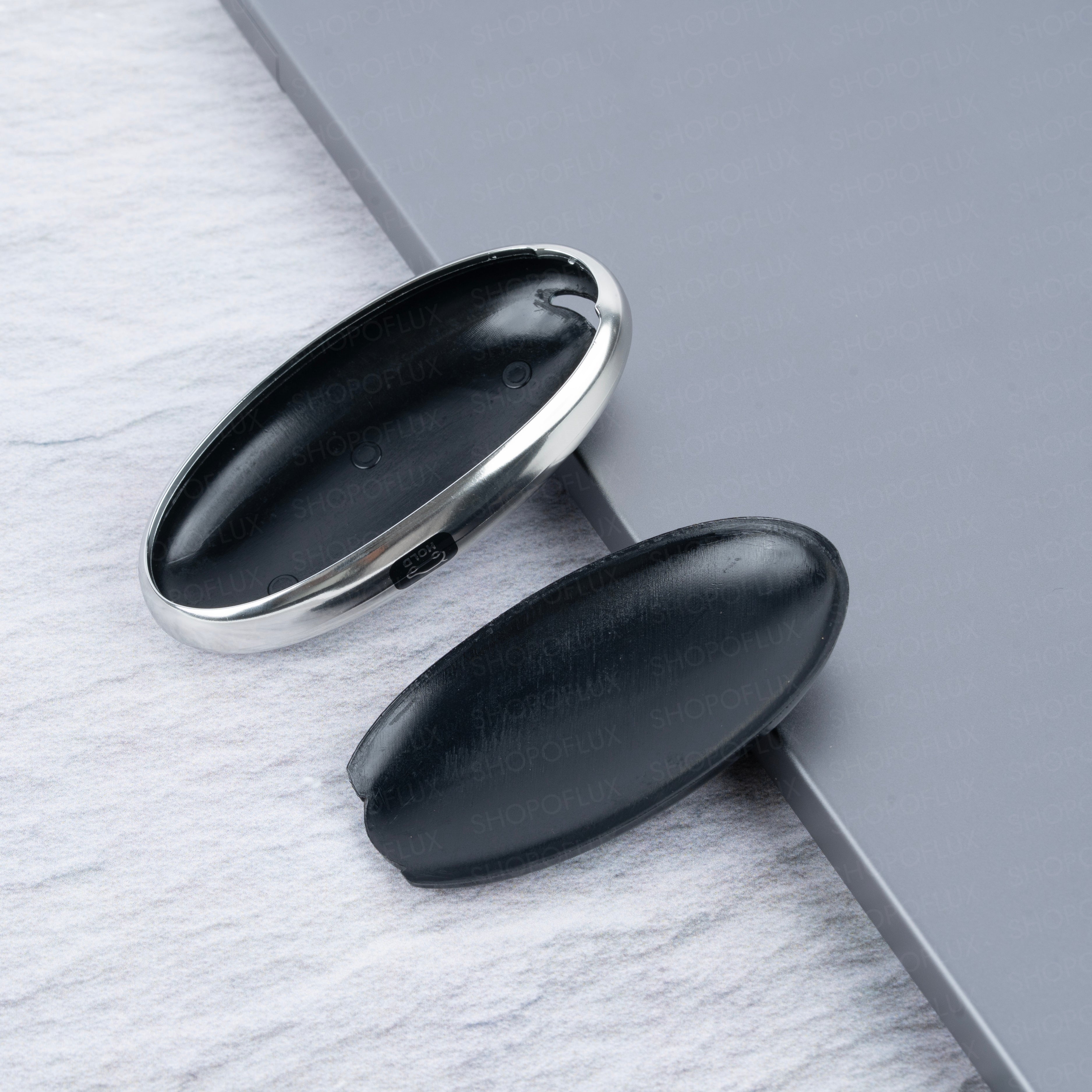 SHOPOFLUX TPU Leather Key Cover Compatible with Hyundai Venue 4 Button Smart Key
