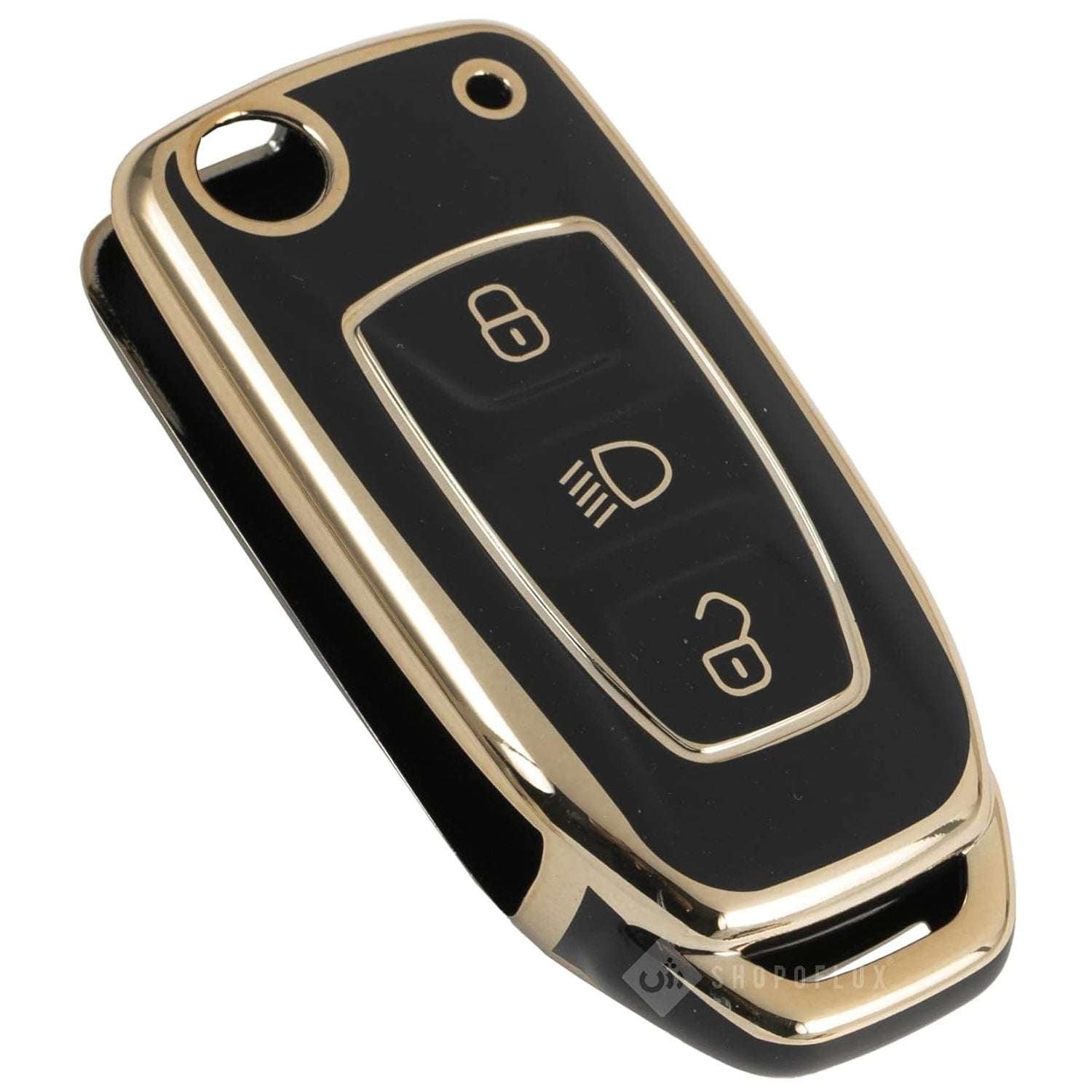 Shopoflux® TPU Key Cover Compatible with Tata Tiago | Nexon | Altroz | Safari | Storme | Zest | Bolt | Tigor | Punch | Hexa 3 Button Flip Key