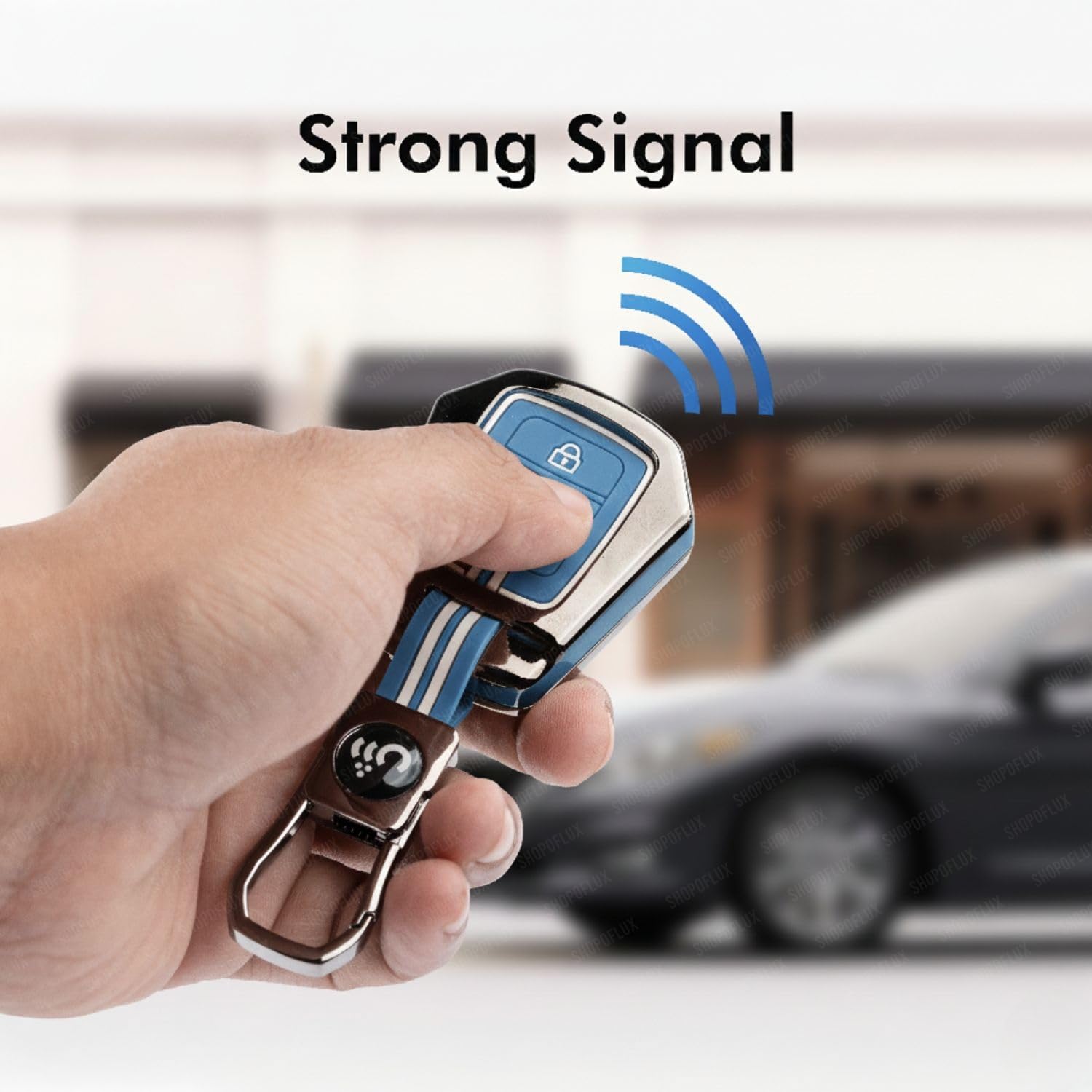 SHOPOFLUX Metal Key Cover Compatible for Honda City | BRV | WRV | CRV | Jazz | Amaze 2 Button Key Shopoflux