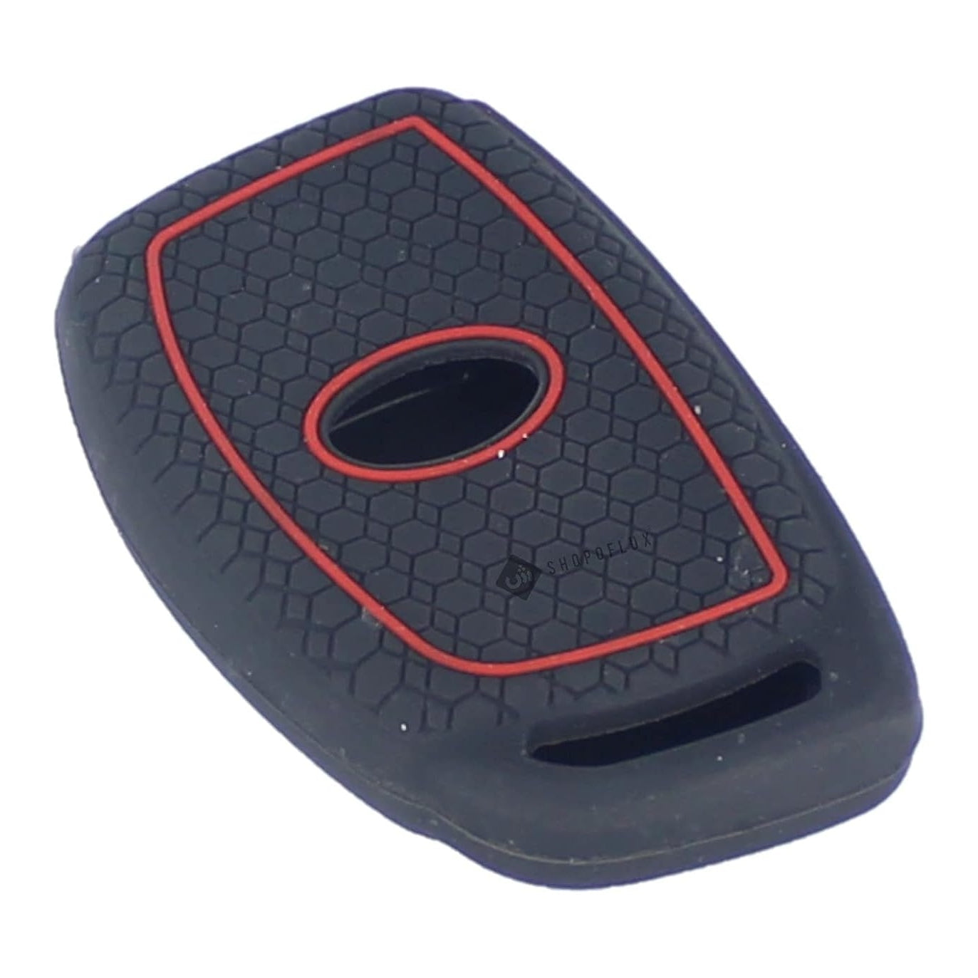 Shopoflux® Silicone Key Cover Compatible with Hyundai i20 Asta 2021 | Creta | Alcazar | Elantra | Tucson Smart Key Black 1