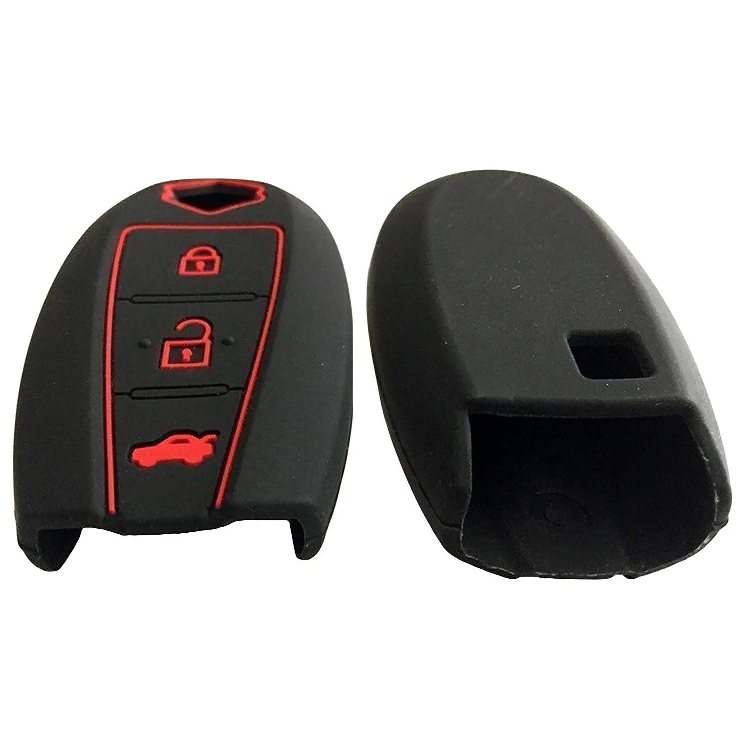 Shopoflux® Silicone Key Cover Compatible with Vitara Ciaz | S Cross | Brezza | Baleno | Smart Key 3 Button Pack of 2