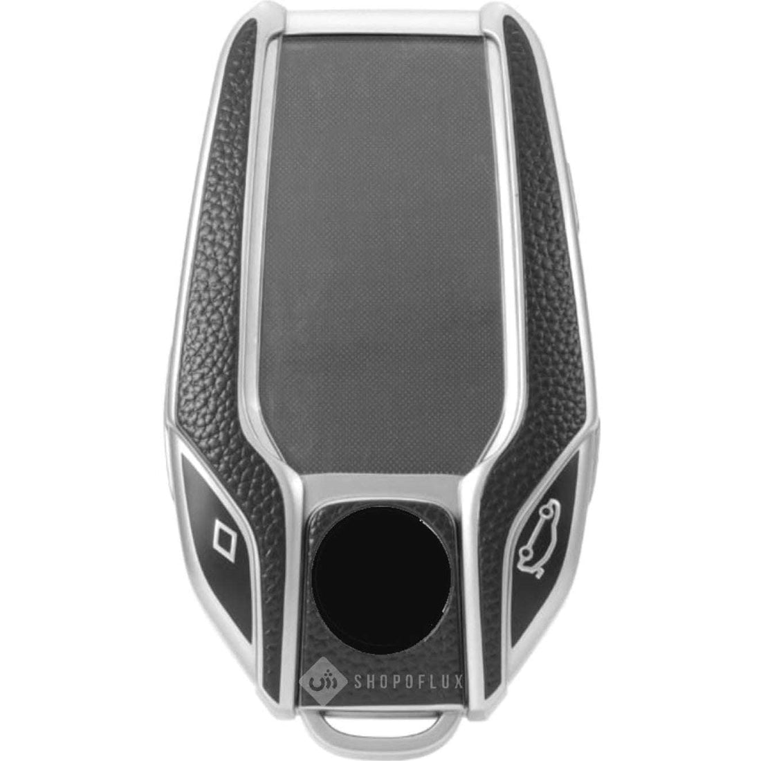 SHOPOFLUX TPU Leather Car Key Cover Compatible for BMW X Series Screen Touch Smart Key