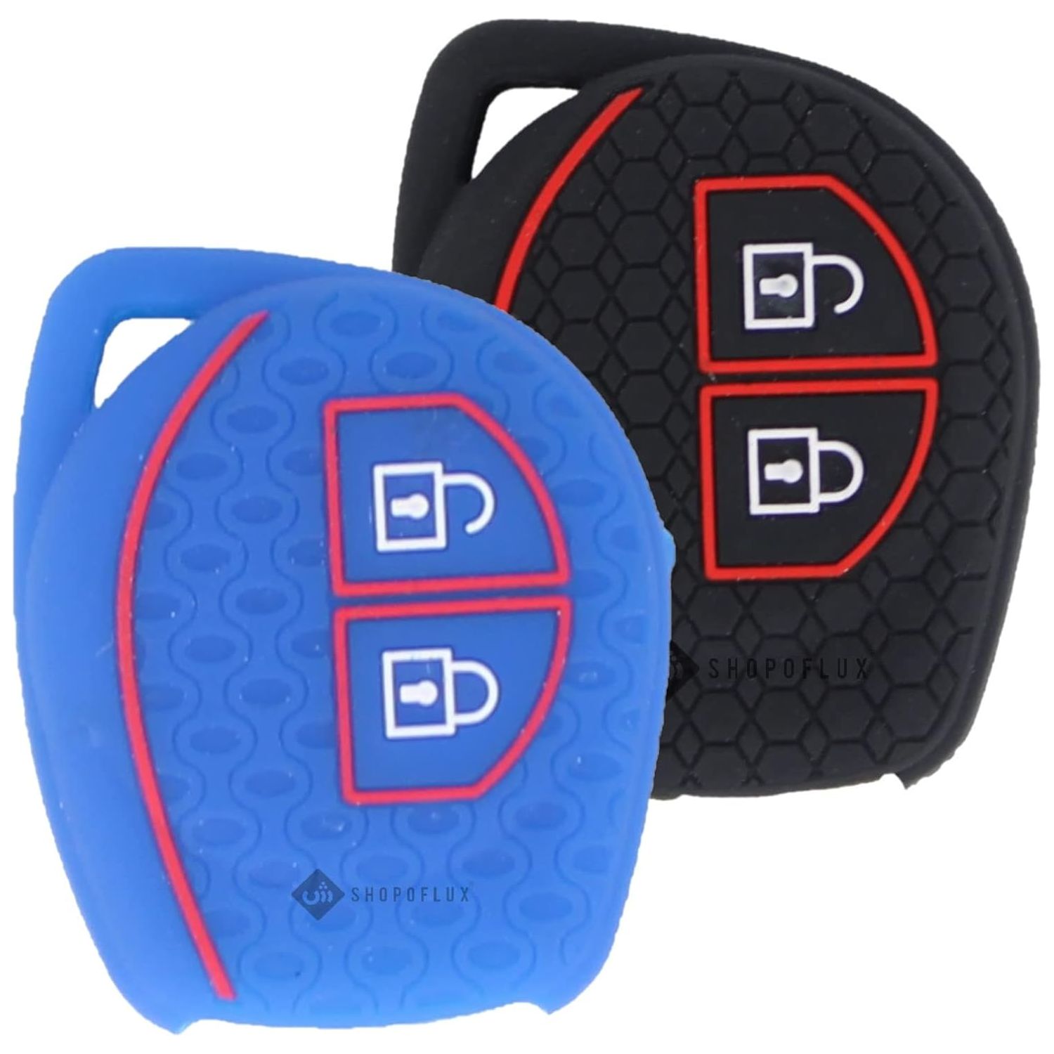 Shopoflux Silicone Key Cover Compatible with toyota and Maruti Suzuki Swift | Wagonr | Baleno | Celerio | Swift Dzire | Ertiga | Alto | Fronx | Breza | S Presso | Ignis