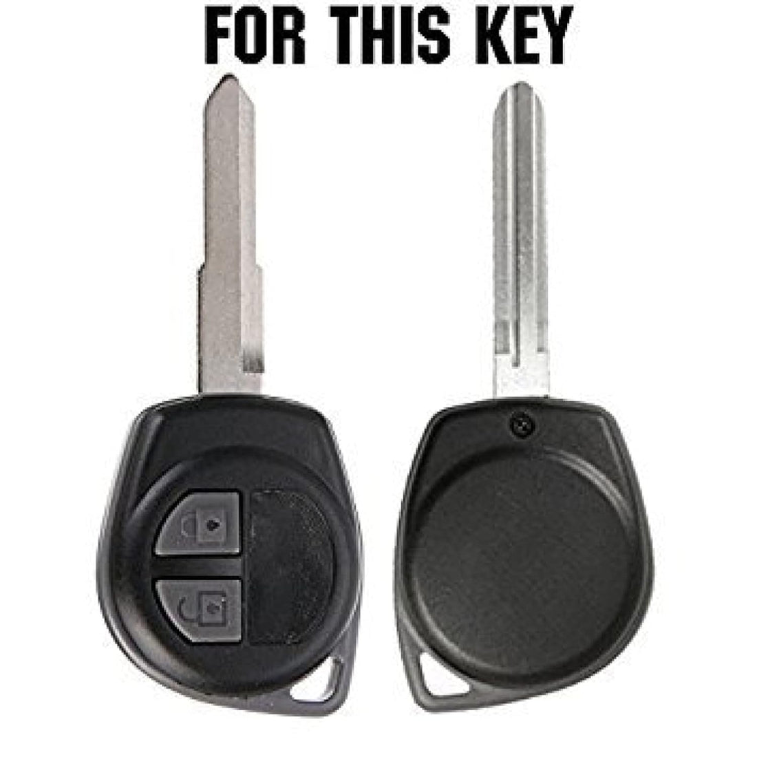 Shopoflux® Silicone Key Cover Compitable with Swift | Wagonr | Celerio | Swift Dzire | Alto | Eeco | Breza | S Presso | Ignis 2 Button Remote Key Blue 2