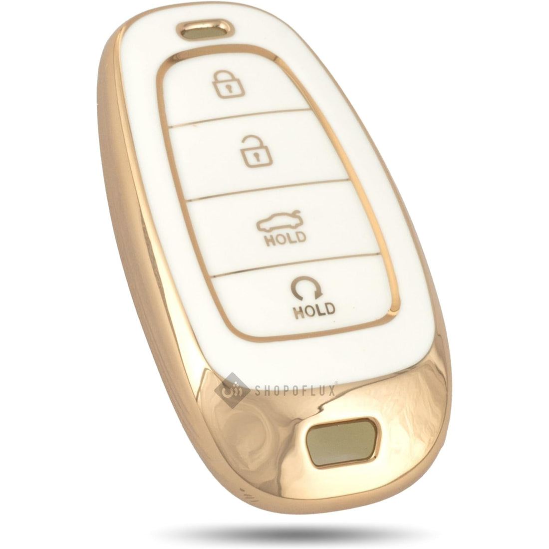 Shopoflux® TPU Key Cover Compatible with Hyundai Tucson Car 4 Button Smart Key