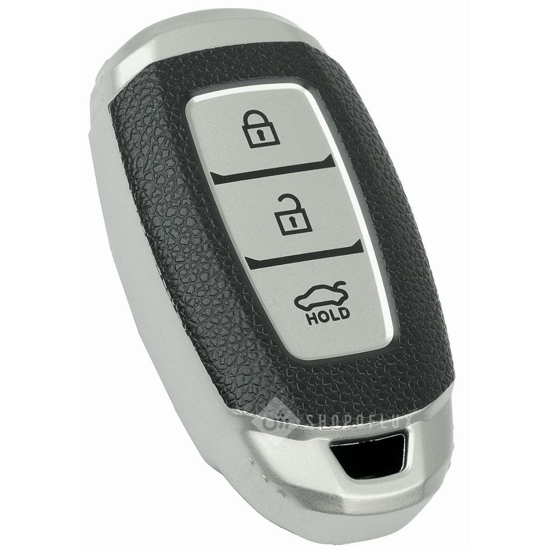 SHOPOFLUX TPU Leather Key Cover Compatible with Hyundai Verna | Kona | i20 3 Button Smart Key