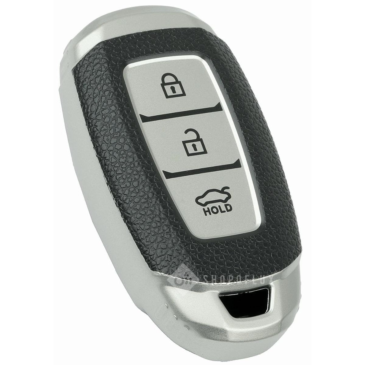 SHOPOFLUX TPU Leather Key Cover Compatible with Hyundai Verna | Kona | i20 3 Button Smart Key