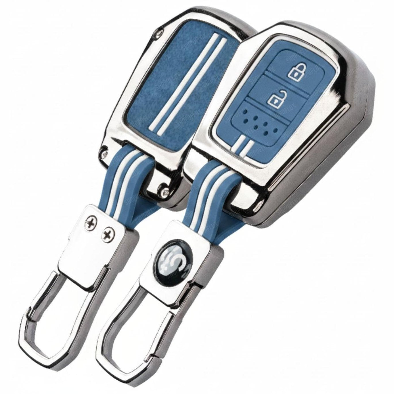 SHOPOFLUX Metal Key Cover Compatible for Honda City | BRV | WRV | CRV | Jazz | Amaze 2 Button Key Shopoflux