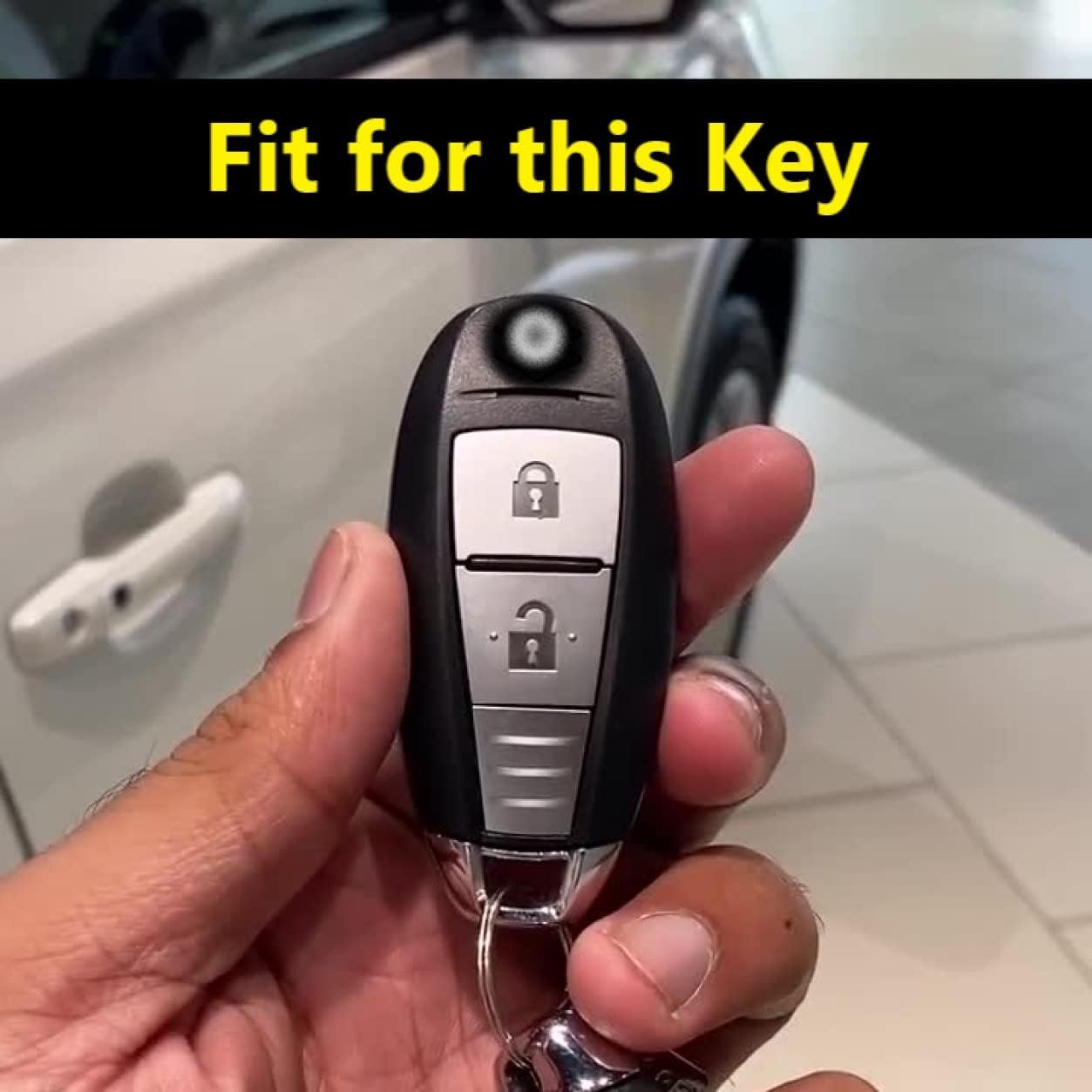 SHOPOFLUX Metal Key Cover Compatible with Baleno | Breeza | S Cross | Ciaz | Swift 2 Button Smart Key