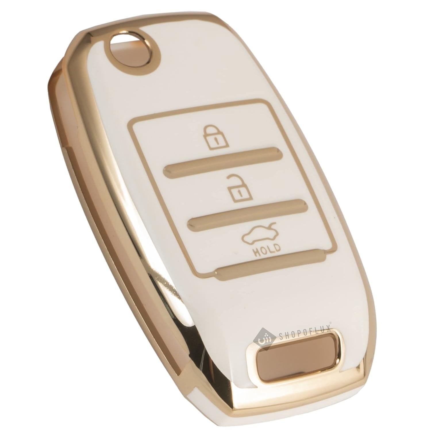 Shopoflux® TPU Key Cover Compatible for Kia Carens | Sonet | Seltos 3 Button Flip Key