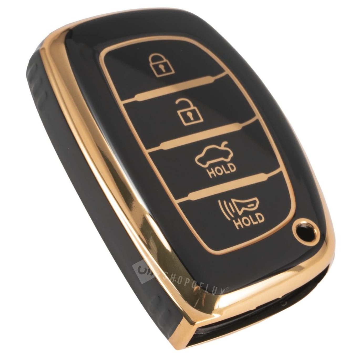 Shopoflux® TPU Key Cover for Venue, Elantra, Tucson, i20 N Line 2021, Creta 2020, i20 2020 Model with 4 Button Smart Key