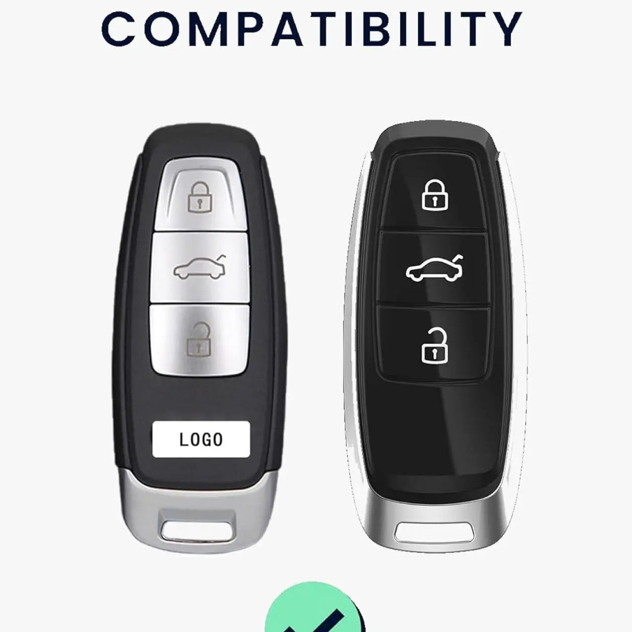 SHOPOFLUX TPU Car Key Cover Compatible for Audi A6 A7 A8 E-Tron Q8 SQ8, A3 Q7 S3 S6 SQ7 RS6 S7 RS7 Smart Key- Black