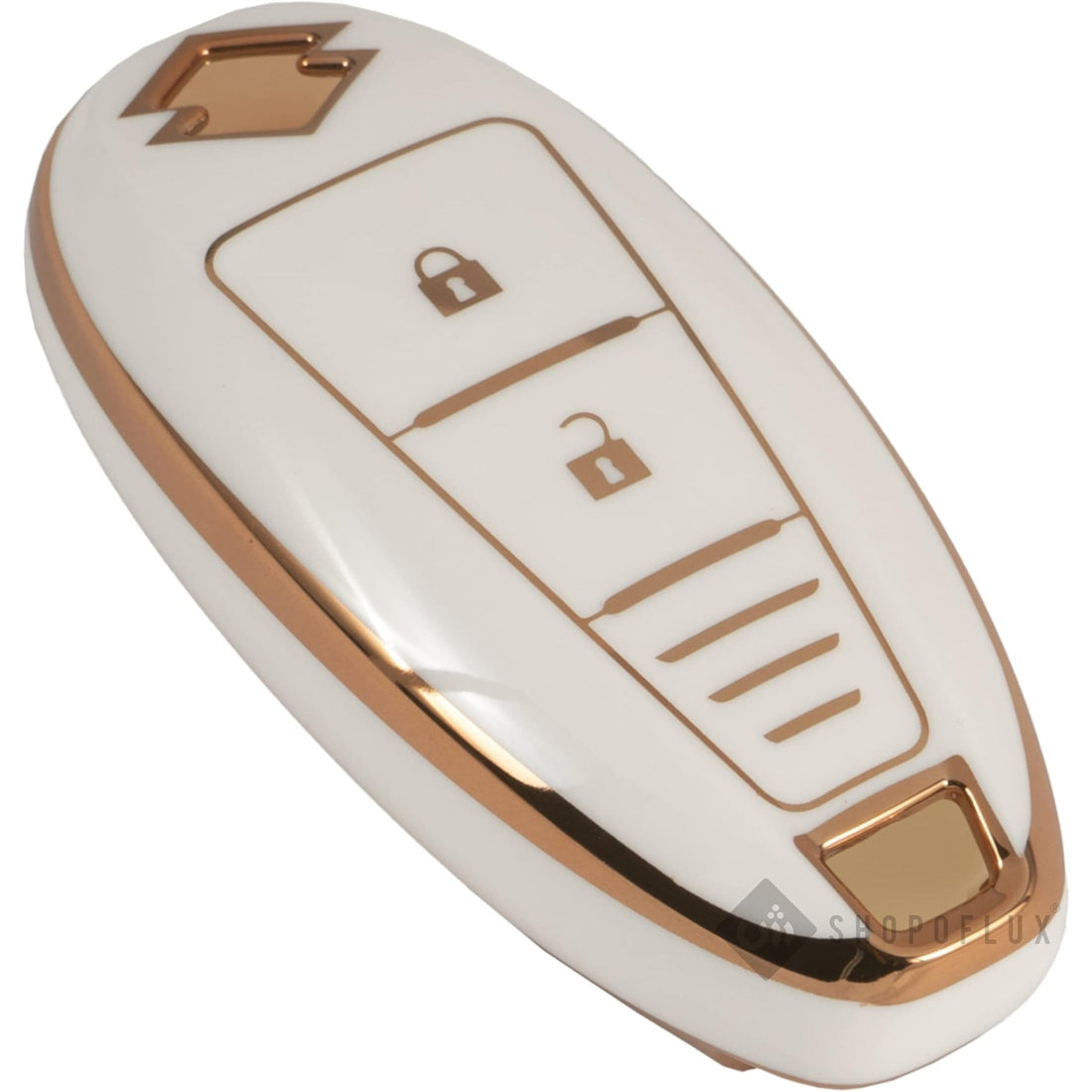 Shopoflux® TPU Key Cover Compatible with toyota and suzuki Baleno | Breeza | S Cross | Ciaz | Swift 2 Button Smart Key