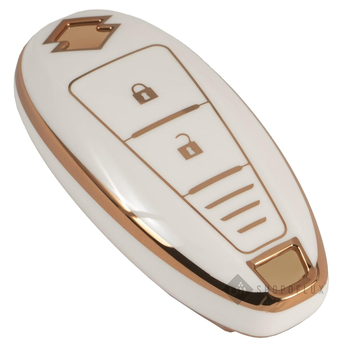 Shopoflux® TPU Key Cover Compatible with Baleno | Breeza | S Cross | Ciaz | Swift 2 Button Smart Key
