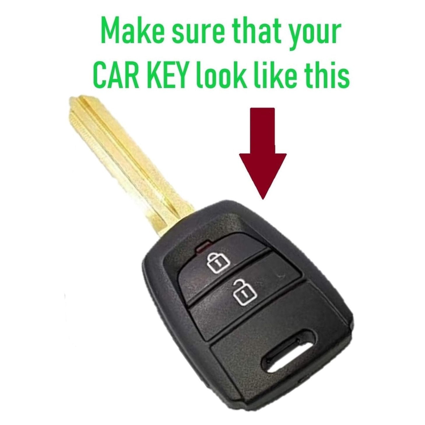 SHOPOFLUX Metal Key Cover Compatible with i10 Grand | Santro | Eon Shopoflux