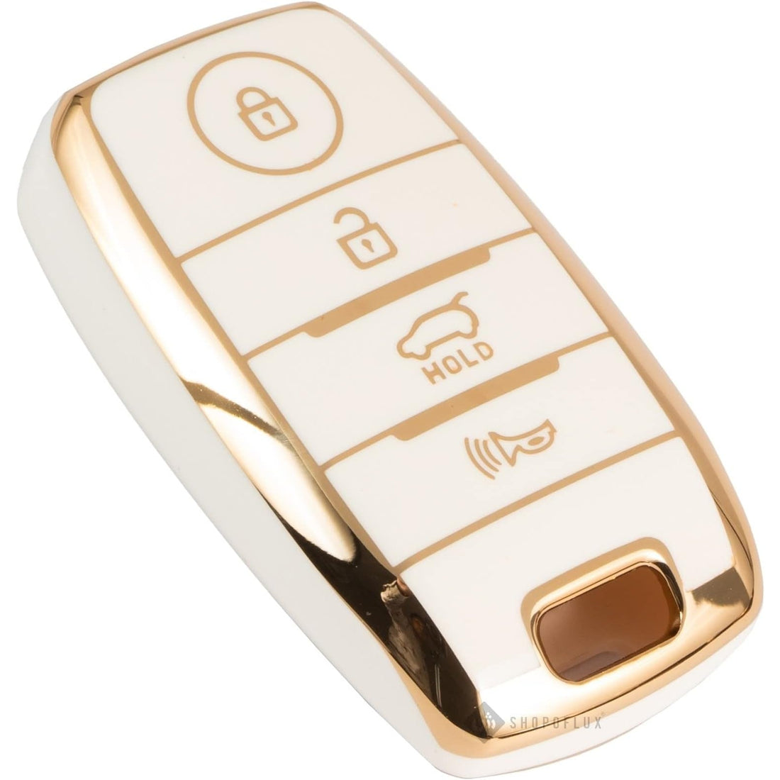 Shopoflux® TPU Key Cover fit for KIA Seltos 4 Button Smart Key