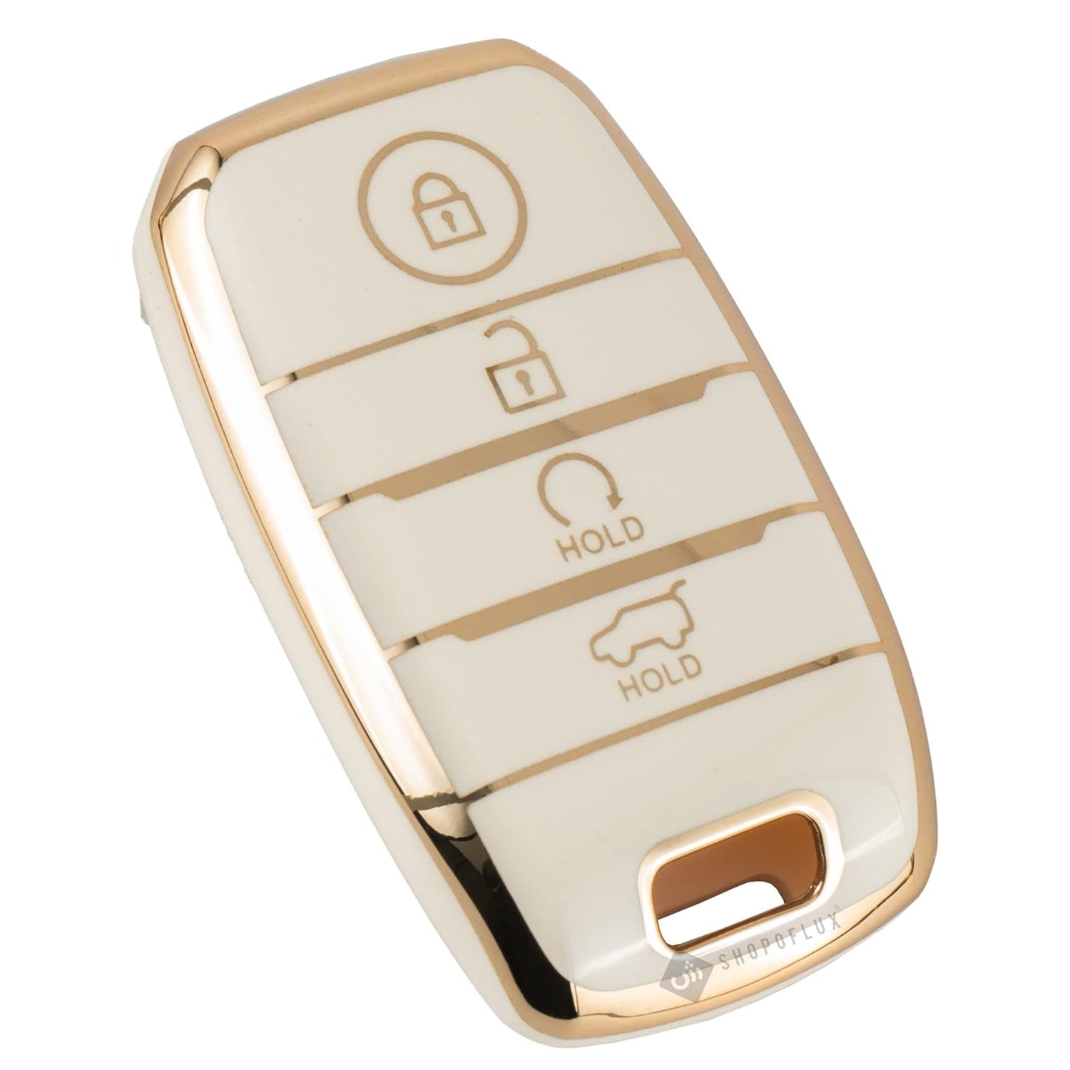 Shopoflux® TPU Key Cover fit for KIA Seltos 4 Button Smart Key