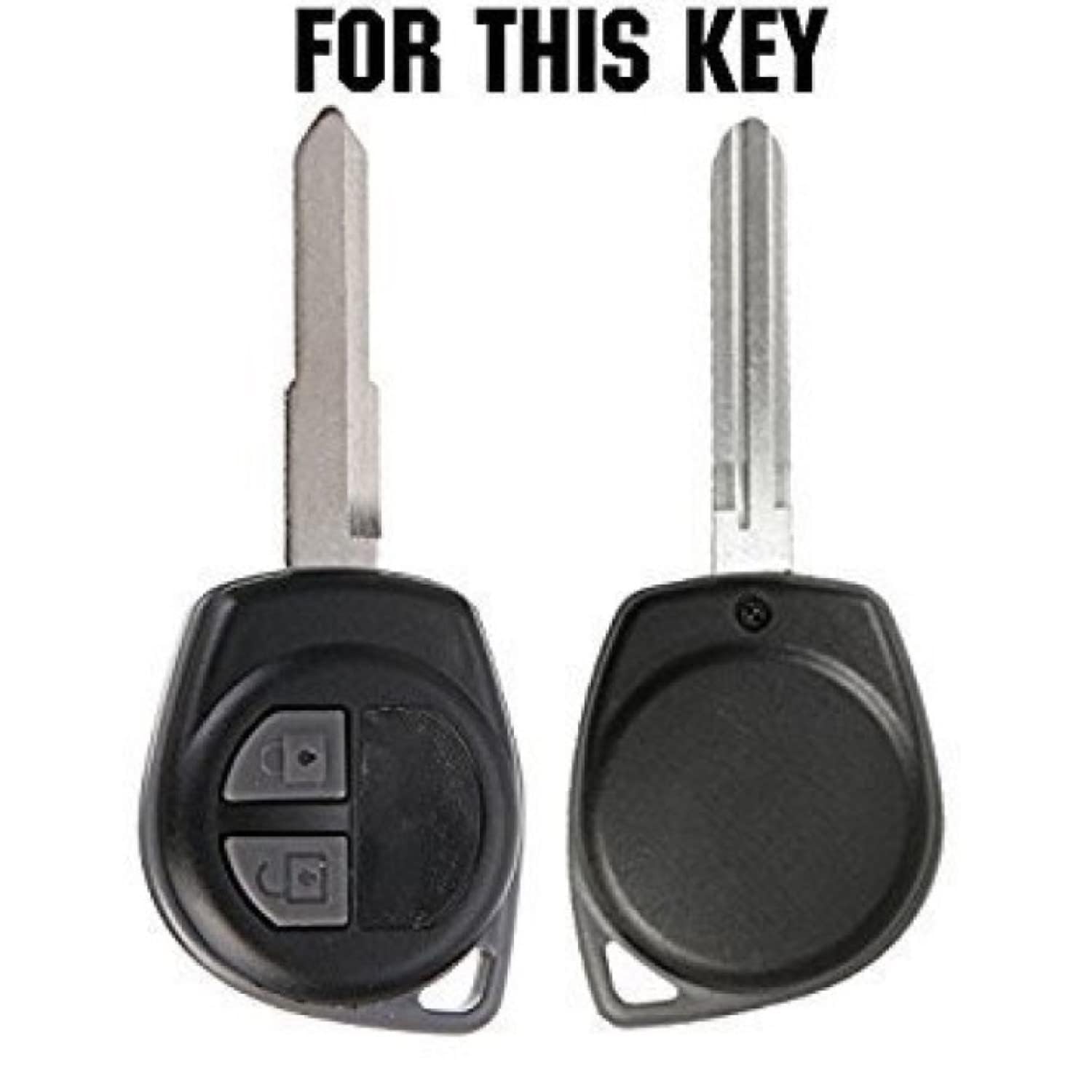 Shopoflux Leather Key Cover Compitable for Toyota and Suzuki Swift | Ertiga | Wagonr | Celerio | Swift Dzire | Alto | Fronx | Breza | S Presso | Ignis 2 Button Remote Key