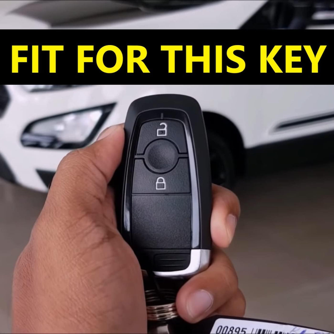 SHOPOFLUX Metal Key Cover Compatible for New Ford Ecosport Titanium