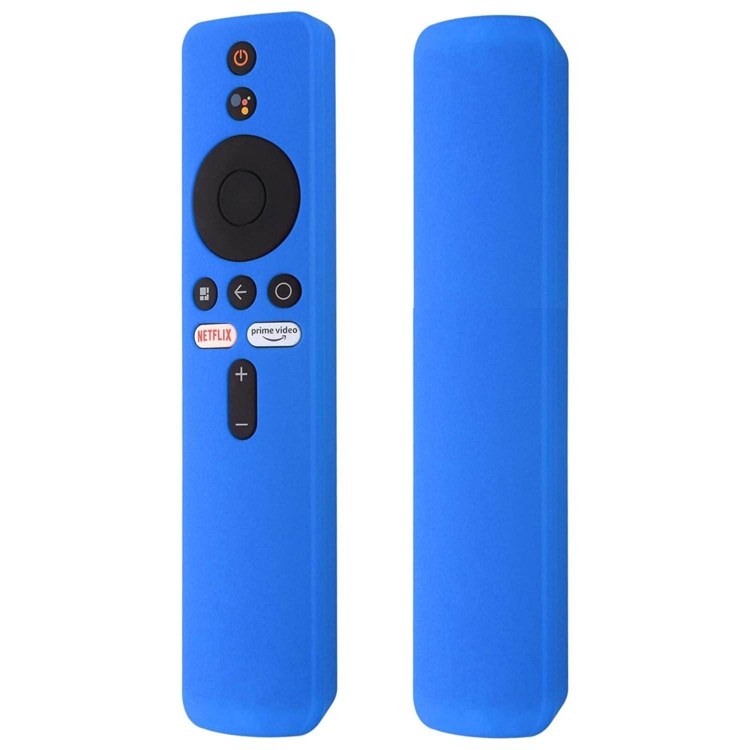 Shopoflux Silicone Remote Cover for Mi Smart TV and Mi TV Stick/MI Box S / 3S / MI 4X / 4A Smart LED TV - Pack of 2 Black & Blue
